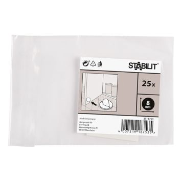 Ääni- ja liukusuoja Stabilit 8mm 25kpl Väritön