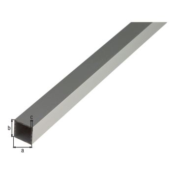 Nelikulmaputki Alumiini 40 x 40 x 2000 mm