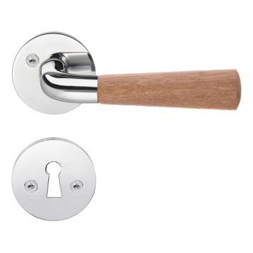 Väliovenpainike Beslagsboden B875EKN Killotettu Kromi/Tammi