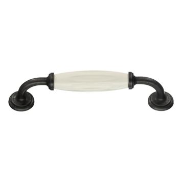 Kalustevedin Beslagsboden Tradition BB6291 128 mm Musta/valkoinen