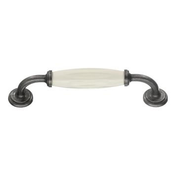 Kalustevedin Beslagsboden Tradition BG6291 128 mm Tinattu/valkoinen