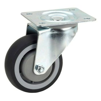 Kuljetuspyörä Kääntyvä Ø 100 mm Musta/Harmaa