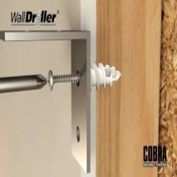 Kipsilevytulppa Cobra 021T valkoinen 200 kpl/pkt