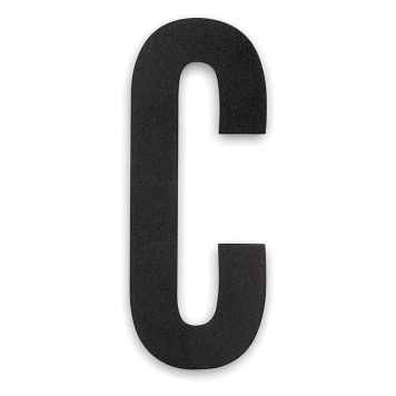 Talokirjain Habo Work musta C