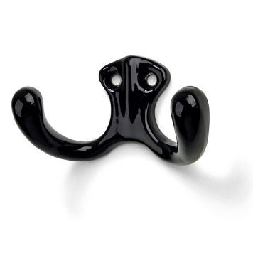 Vaatekoukku Habo My Musta 3 kpl