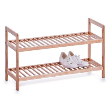Kenkähylly Zeller Bambu 2-osainen 70 x 40 x 26 cm