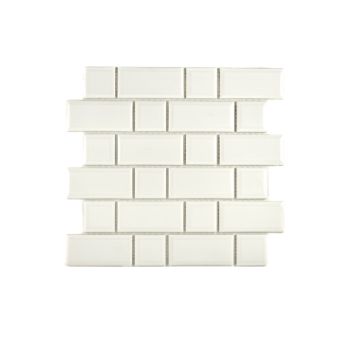 Mosaiikkilaatta Fliesen Metro Uni kermanvalkoinen 29,4 x 29,1 cm