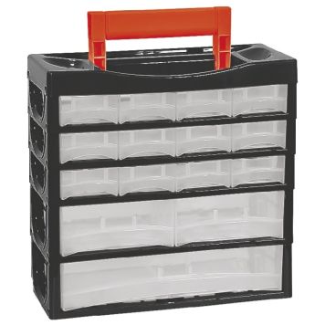 Säilytyslaatikosto 15 Laatikkoa Musta