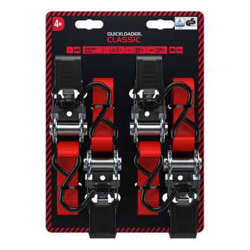 Kuormaliina Quickloader 500 kg 25 mm 4 m 4 kpl