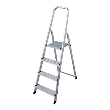 Taloustikkaat Alumiini 4-askelmaiset