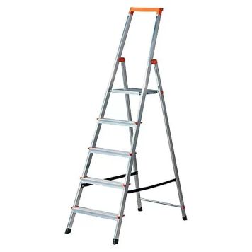 Taloustikkaat Krause Solidy Alumiini 5-askelmaiset