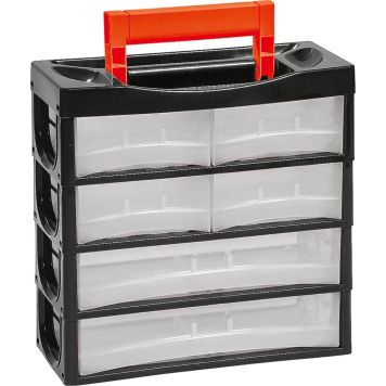 Säilytyslaatikosto 6 Laatikkoa Musta