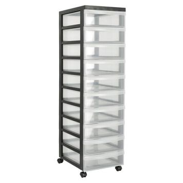 Muovilaatikosto 10 lokeroa 100,5 x 29 x 40 cm