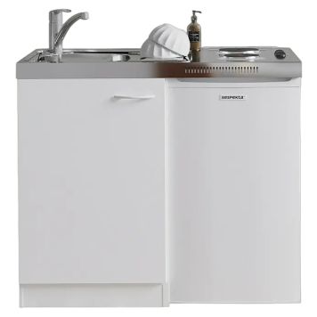 Minikeittiö Respekta Levin valkoinen 100 cm