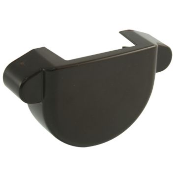 Räystäskourun päätykappale Marley 75 mm ruskea