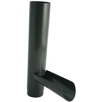 Vedenlaskuläppä Marley DN 75 antrasiitti