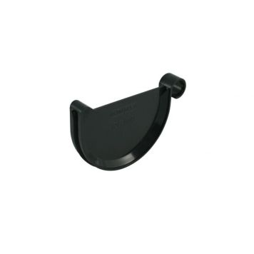 Räystäskourun päätykappale Marley 100 mm antrasiitti