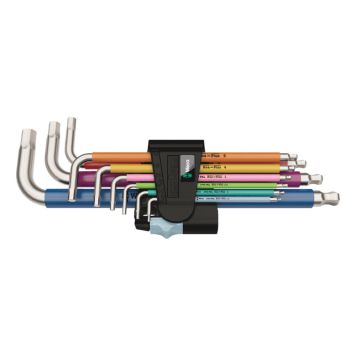 L-avainsarja Wera 3950/9 Hex-Plus Multicolour Stainless 1 9 kpl