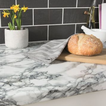 Kontaktimuovi D-C-Fix Valkoinen Marmori 90 x 210 cm