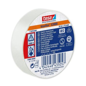 Eristysteippi Tesa Valkoinen 10 m x 15 mm