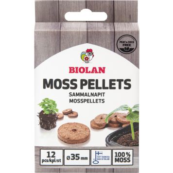 Sammalnapit Biolan 12 kpl