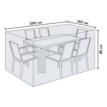 Kalustesuoja Sensum 250 x 140 x 85 cm