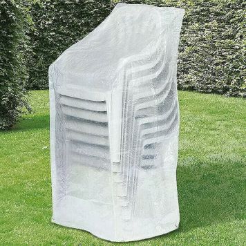 Kalustesuoja pinottaville tuoleille 65 x 65 x 150/110 cm kirkas