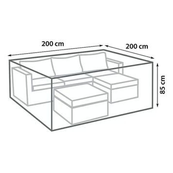 Kalustesuoja SunFun 200 x 200 x 85 cm
