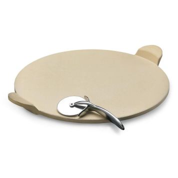 Pizzakivi Napoleon kahvoilla ja leikkurilla