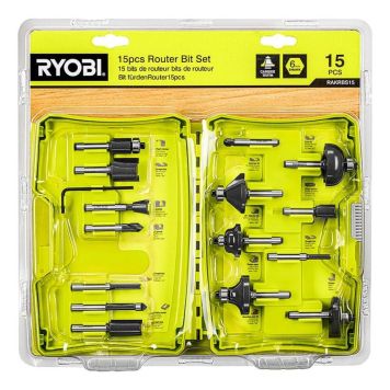 Jyrsinteräsarja Ryobi RAKRBS15 6 mm 15 kpl