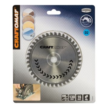 Pyörösahanterä Craftomat 40 H Alumiinille 130 x 16 mm