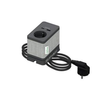 Pöytäpistorasia Schneider Electric Schuko/pinta-asennus Antrasiitti