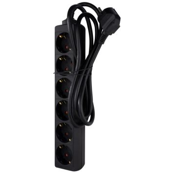 Jatkojohto Rev 6-Osainen 1,4M Musta