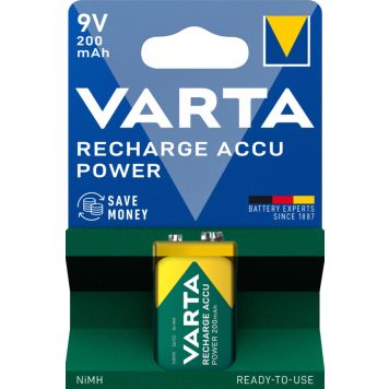 Akkuparisto Varta Recharge Accu Power 9V 200 mAh