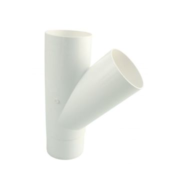 Haaraputki 45° Marley DN 75/75 valkoinen