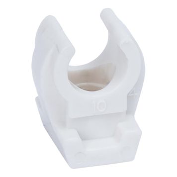 Putkenpidin Gelia 22 mm Valkoinen, 4 kpl