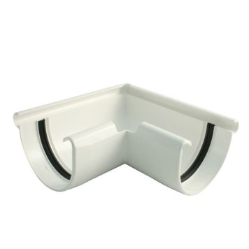 Räystäskourun ulkokulma 90° Marley 100 mm valkoinen