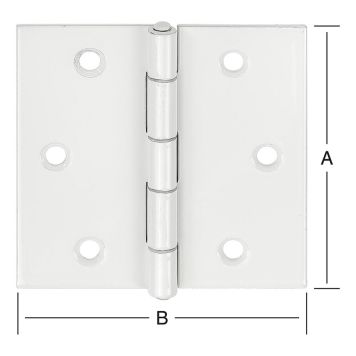 Sarana 60 x 60 mm valkoinen