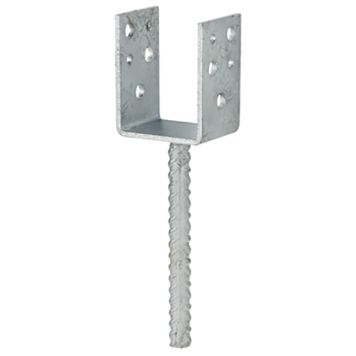 U-pilarikenkä 61 x 50 x 80 mm Kuumasinkitty