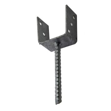 U-pilarikenkä 71 x 50 x 80 mm Kuumasinkitty