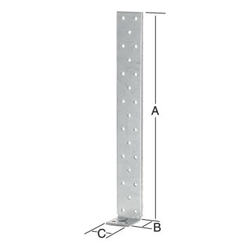 Betoni-teräsankkuri 200 x 40 mm