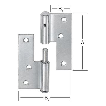 Ovisarana vasen 80 x 70 mm sinkitty