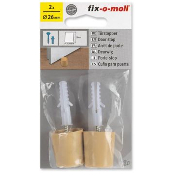 Ovenpysäytin ruuvilla ja tulpalla Fix-o-moll beige Ø 26 mm 2 kpl