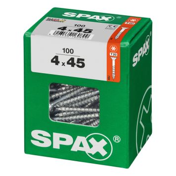 Puuruuvi Spax 4 x 45 mm 100 kpl
