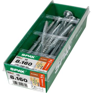 Ruuvi Hi.Force Wirox Spax 8x160 STK 16 KPL