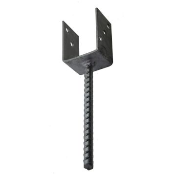 U-pilarikenkä 101 x 60 x 100 mm Kuumasinkitty