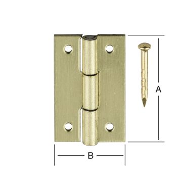 Lipassarana 15 x 10 mm messinkipinnoitettu 6 kpl