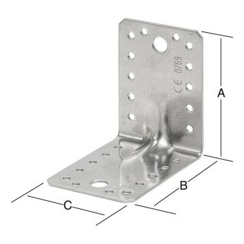 Kulmarauta 105 x 105 x 90 mm RST