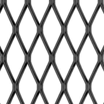 Alumiiniverkko Kantoflex Musta 500 x 250 mm