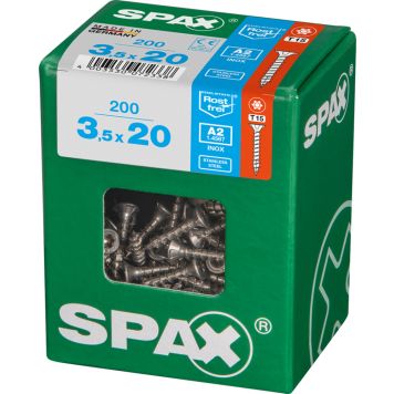 Ruostumaton Universal Ruuvi Spax A2 TRX 3,5X20 L 200 KPL